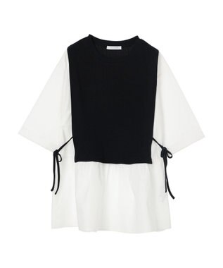 Green Parks テレコドッキングチュニック２ Black