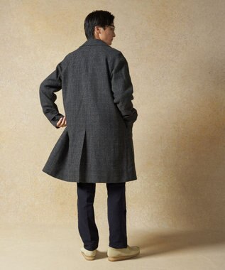 J.PRESS MEN 【J.PRESS Original Fabric for CUBA BEACH】ツイードバルカラーコート グレー系3