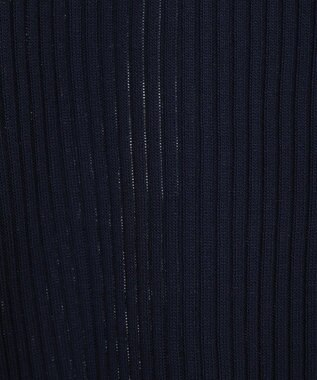 earth music&ecology 【予約】リブニットカーディガン ネイビー