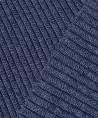 J.PRESS YORK STREET 【WOMEN】リブタートルニット ダルブルー系