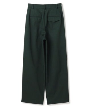 BEIGE， 【洗える】GAZANIA / コットンチノ2タックワイドパンツ Forest Green