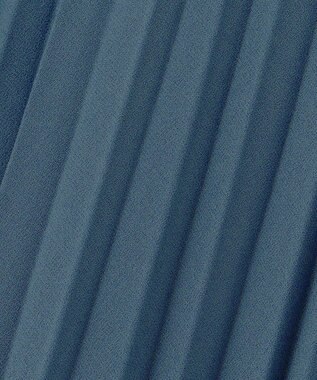 J.PRESS LADIES L 【洗える】ノルディス2wayジョーゼット プリーツ スカート ブルーグレー系