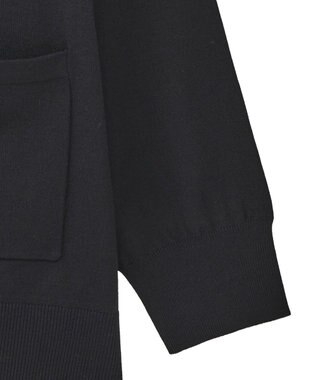 Green Parks アンチピリングゆるｚｉｐカーディガン Black