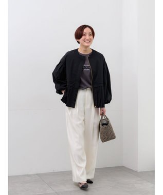 Te chichi シャイニーワイドパンツ(セットアップ可) オフホワイト