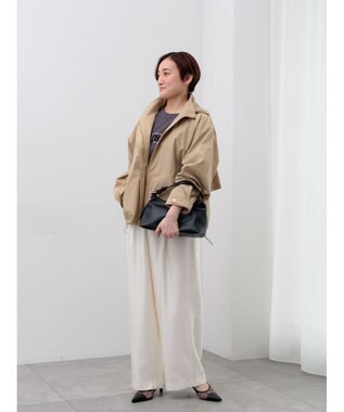 Te chichi シャイニーワイドパンツ(セットアップ可) オフホワイト