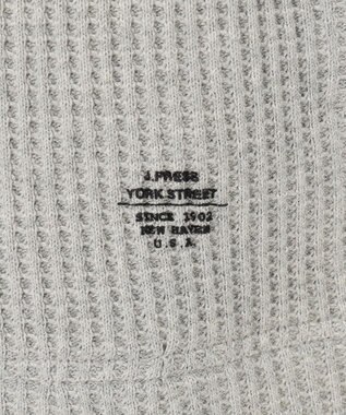 J.PRESS YORK STREET 【UNISEX】ワッフルロングスリーブ Tシャツ ライトグレー系