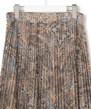 J.PRESS YORK STREET 【WOMEN】エアリープリーツ デザインスカート ブルー系5