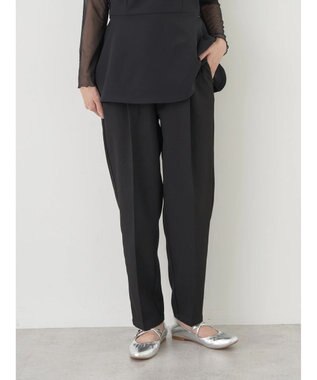 earth music&ecology テーパードパンツ Black