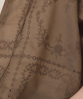 AMERICAN HOLIC スキッパーレースブラウス Mocha