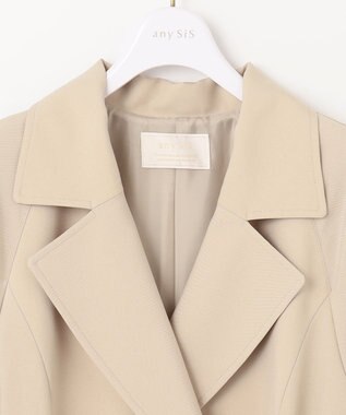 ANY SIS 【洗える】ライトミディ トレンチコート ベージュ