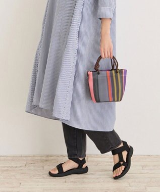 ROOTOTE 1161【手洗い可能】SC.ベビールー.ウエッファ.ストライプ-A 02：パープル