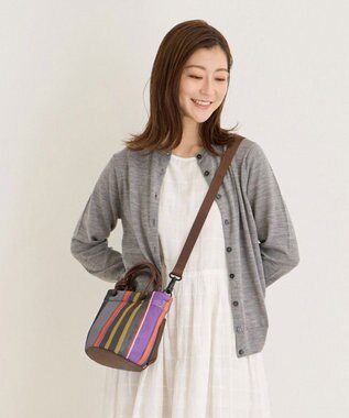 ROOTOTE 1161【手洗い可能】SC.ベビールー.ウエッファ.ストライプ-A 02：パープル