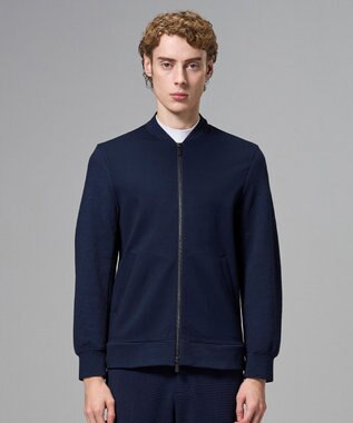 JOSEPH HOMME 【オリジナル素材】ライトタックジャージー ジップアップブルゾン ネイビー系