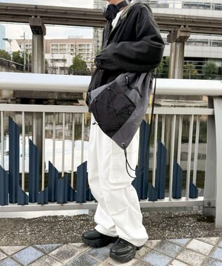 WEGO 【ユニセックス着用ITEM】コードデザインナップサック グレー