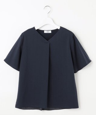 J.PRESS LADIES 【WEB限定カラーあり・吸水速乾・イージーケア】ブロッキングジャージー カットソー ネイビー系