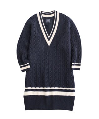 J.PRESS MEN 【J.PRESS ORIGINALS × CLUEL】チルデンニットワンピース ネイビー系