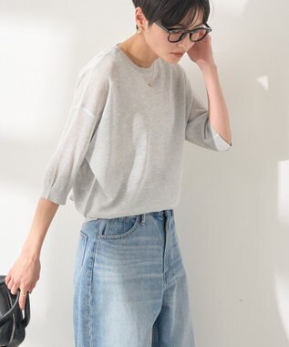 AMERICAN HOLIC ラメシアーニット Light Gray
