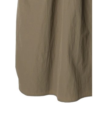 Green Parks Ｂ．ドッキングボリュームギャザーワンピース Black