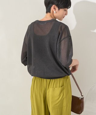 AMERICAN HOLIC ラメシアーニット Charcoal Gray