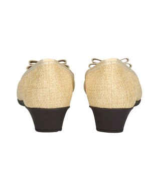 Bridget Birkin ＜2E＞【Bridget Birkin Walk】グログランリボン切替ウォーキングパンプス ベージュコンビ