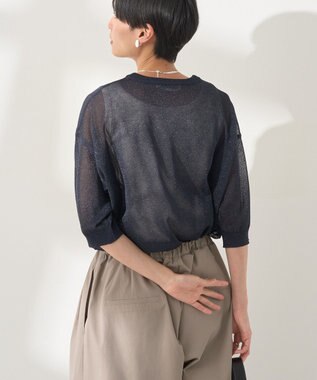 AMERICAN HOLIC ラメシアーニット Navy