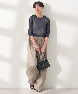 AMERICAN HOLIC ラメシアーニット Navy