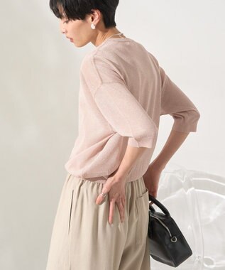 AMERICAN HOLIC ラメシアーニット Peach