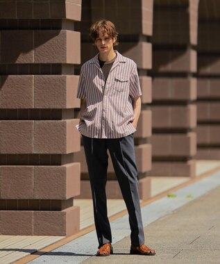 J.PRESS MEN 【WEB限定】【ストレッチ / ウォッシャブル可】ワンタックスラックス グレー系