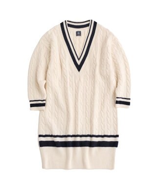 J.PRESS MEN 【J.PRESS ORIGINALS × CLUEL】チルデンニットワンピース ホワイト系