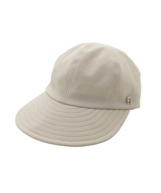 MOONBAT 【遮光100％/遮熱/UVカット】FURLA(フルラ)アーチロゴ ロングつば キャップ 帽子  手洗い可能/日本製 ベージュ