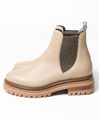 BONTRE 【LucaGrossi/ルカグロッシ】サイドゴアタンクソールブーツ ベージュ