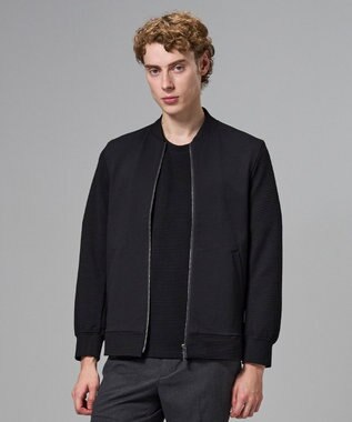 JOSEPH HOMME 【オリジナル素材】ライトタックジャージー ジップアップブルゾン ブラック系