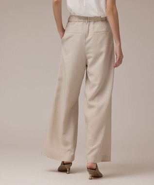 GRACE CONTINENTAL カラミタックワイドパンツ ベージュ