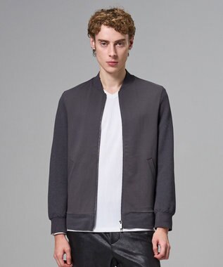 JOSEPH HOMME 【オリジナル素材】ライトタックジャージー ジップアップブルゾン グレー系