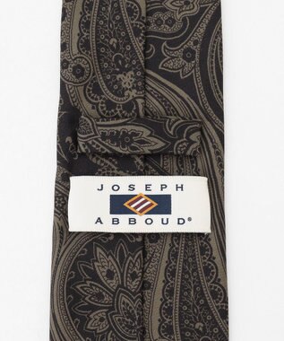 JOSEPH ABBOUD 【イタリア素材・日本製】トーナルペイズリープリント ネクタイ ダークグリーン系6