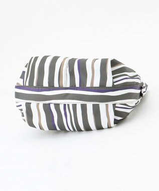 Y'SACCS 【ムック本掲載】ドローイングストライプ　ミニトートバッグ グレー