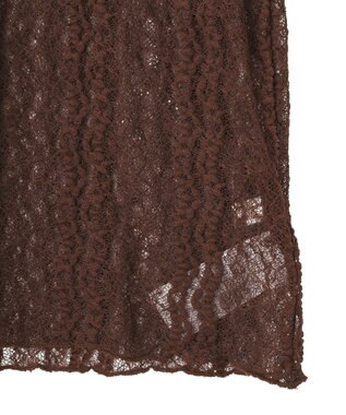 earth music&ecology レースプルオーバー Brown