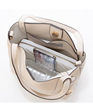 UNBILLION カシュカシュ cachecache / ジグザグステッチ変形ミニバッグ アイボリー