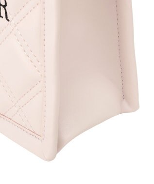 Maison de FLEUR ミニポーチ付きキルティングトートバッグ Pink