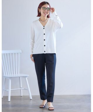 UNFILO 【新色追加】マイビューティニット カーディガン オフ