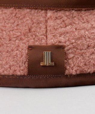 AURORA LANVIN en Bleu ランバン オン ブルー ボアバケットハット フューシャピンク