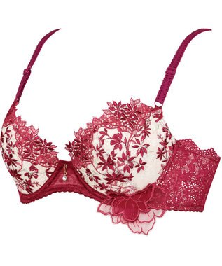 Wing 3/4カップブラ　【2680シリーズ】　背中すっきり　贅沢な総レース　ウイング／ワコール　PB2680 レッド