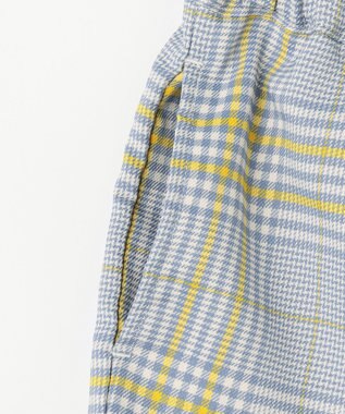 組曲 KIDS 【150-160cm】Chocolat de check キュロット ブルー×グレー系4