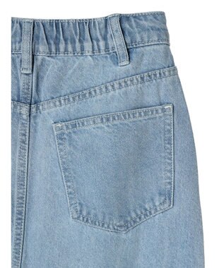 earth music&ecology ペプラムマーメイドデニムスカート Light Indigo