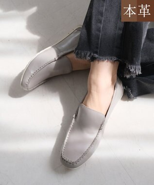 Pointer 本革インヒールローファー