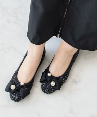Bridget Birkin 【Bridget Birkin】ビッグパールリボンフラットシューズ