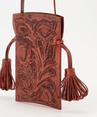 GRACE CONTINENTAL Tassel mini BAG レンガ