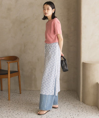 AMERICAN HOLIC きれいめコットンベーシックＴシャツ（５分袖） Pink