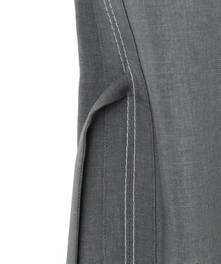 ICB 【WEB＆一部店舗限定】SerikaWorsted ノースリーブスキッパーブラウス ミディアムグレー