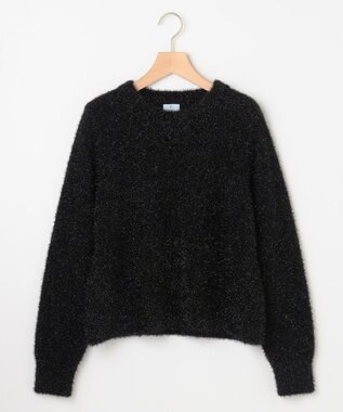 組曲 ラメシャギーニット ブラック系